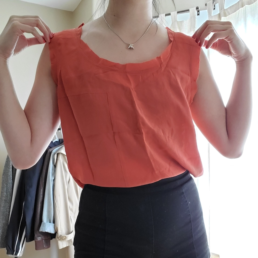 100% Silk Box Blouse